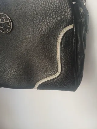 Bolso de Hombro piel Torrens Negro y Blanco