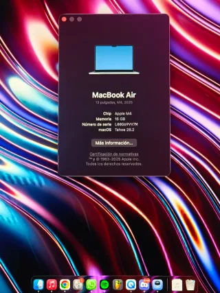 MacBook Air 13.6 16GB/256GB Azul Cielo