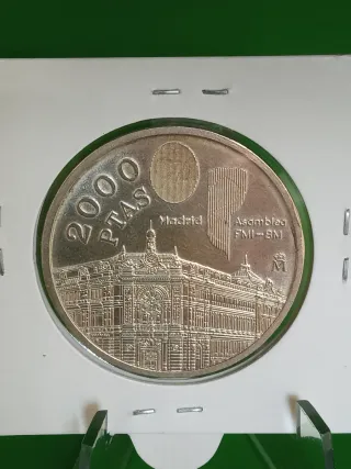 Moneda 2000 Pesetas Plata 1994 Juan Carlos I