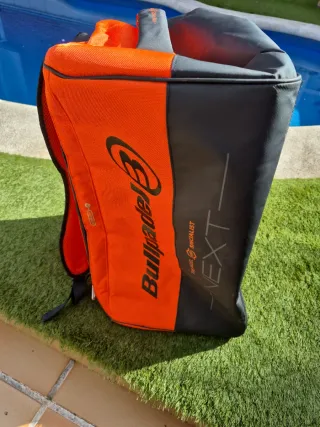 Bolsa de pádel naranja y gris
