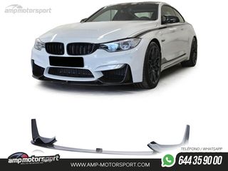 SPOILER DELANTERO LOOK M-PERFORMANCE PARA BMW M3 F80 M4 F82/83 NEGRO BRILLO