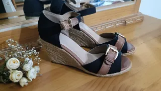 Sandalias Plataforma Negras y Marrones