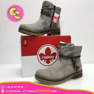 Botines Rieker Mujer Y7418 Gris