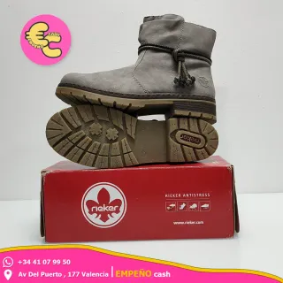 Botines Rieker Mujer Y7418 Gris