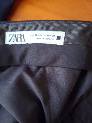 Traje hombre azul Zara Talla 40