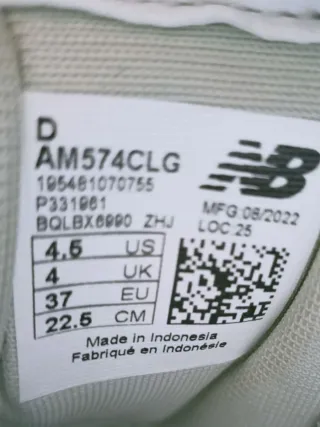 New Balance 574 Talla 37 Gris