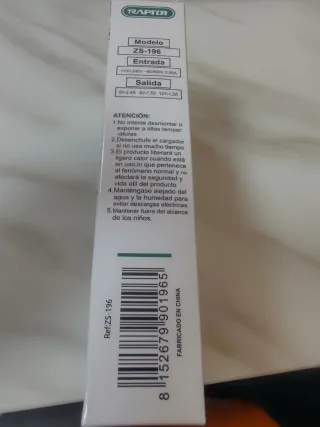 Cargador Raptor 60W USB-C y USB-A