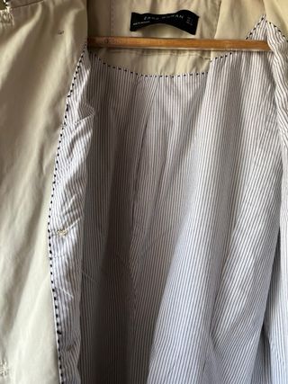 Gabardina Zara Algodón T. L