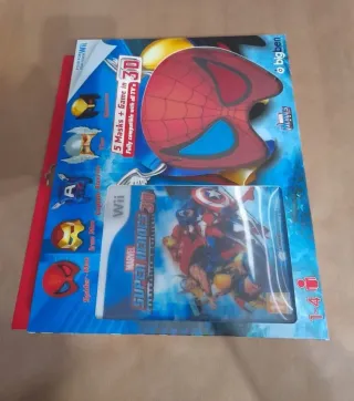 NUEVO.Juego Wii Marvel Super Heroes 3D+5 Máscaras