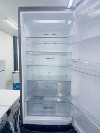 Nevera LG plateada