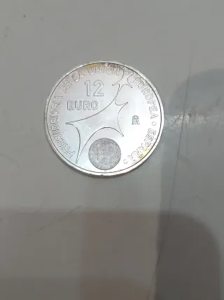 Moneda 12€ España 2002 Plata Juan Carlos y Sofia