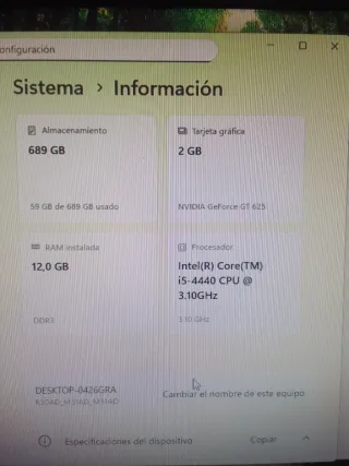 PC ASUS Intel i5 WiFi
