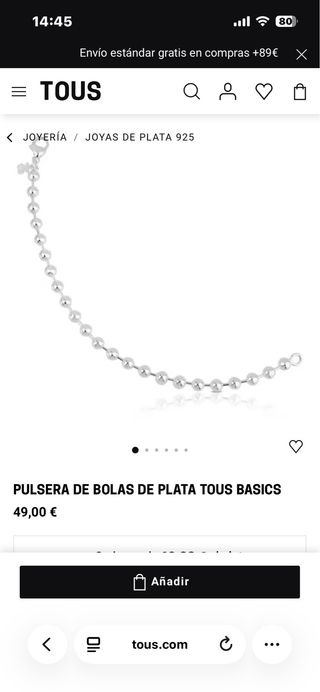 Pulsera Tous Plata