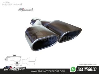 COLA DE ESCAPE DOBLE RECTANGULAR