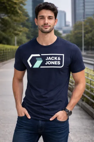Camiseta Jack & Jones Azul Talla M