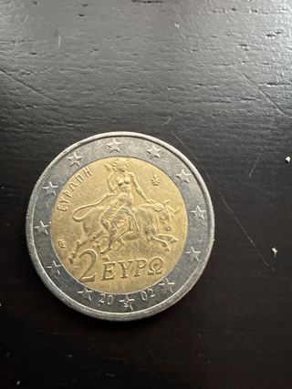 Moneda 2 Euros Grecia 2002