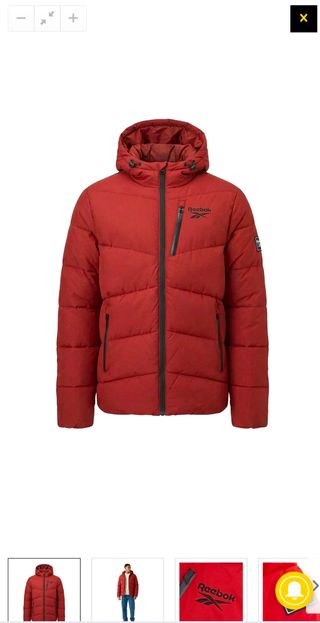 Plumífero Reebok Talla M Nuevo