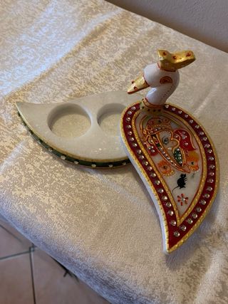 Porta anelli nuziali in marmo