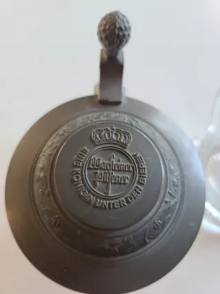 Pareja Jarras Warsteiner 1982 Cristal impecables