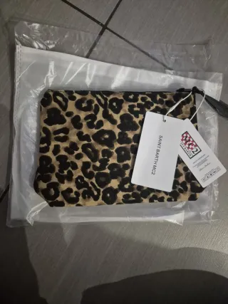 Pochette Saint Barth Beige/Marrone