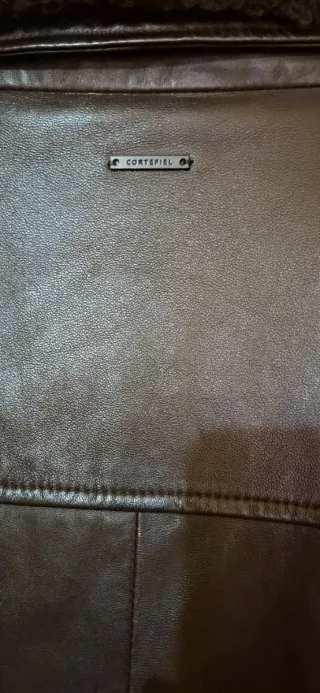 Chaqueta Piel Aviador Cortefiel Marrón