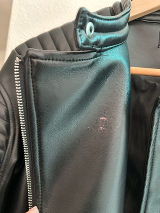 Cazadora Zara Negra Mujer polipiel