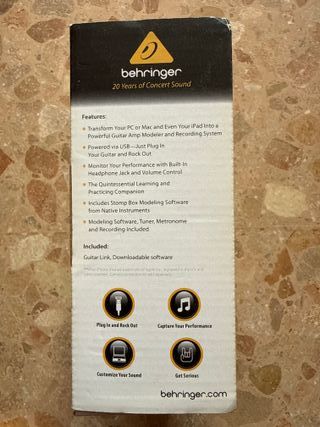 Behringer Guitar Link UCG102 Interfaz USB