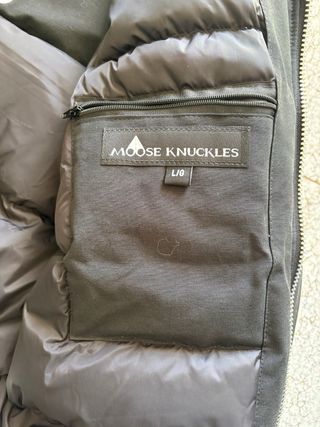 Giubbotto Moose Knuckles nero con cappuccio