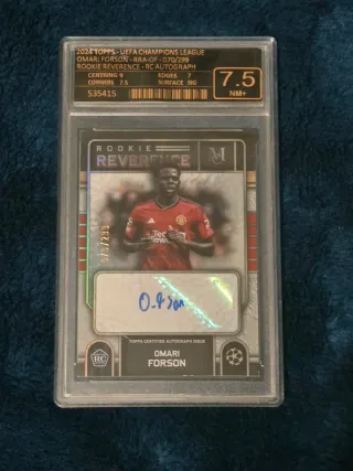 Omari Forson RC auto gradeado