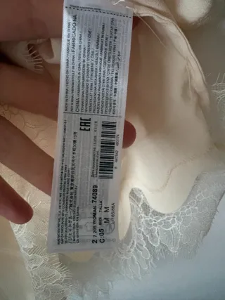 Top lencero encaje asimétrico M