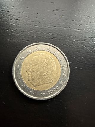 Moneda 2 Euros Bélgica 2000