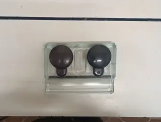 Tintero antiguo cristal sobremesa