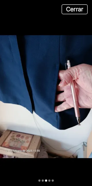 Blazer americana azul mujer T44