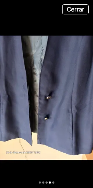 Blazer americana azul mujer T44