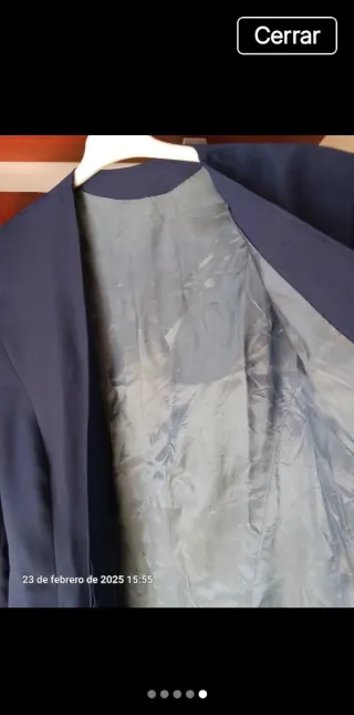 Blazer americana azul mujer T44