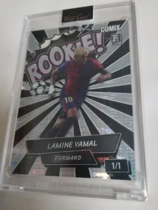 Lamine Yamal Rookie Comix 1/1 Wild Card 2023.
