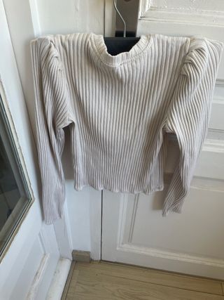 Camiseta beige manga larga talla XS