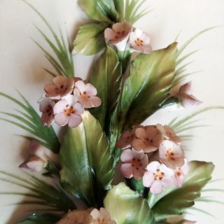 Quadro Capodimonte Flores Porcelana