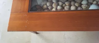 Mesa de centro con cristal