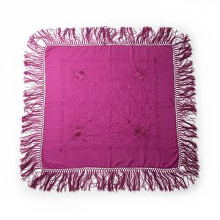 Manton Flamenco Grande Morado y Rojo