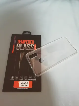 Cover e Salvaschermo Tempered Glass Honor 10 Lite