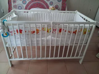 Cuna blanca 120x65 cm casi nueva