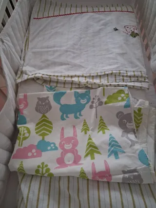 Cuna blanca 120x65 cm casi nueva