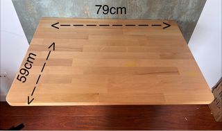 Mesa abatible de madera para pared