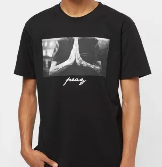 Lote 4 camisetas negras estampadas 100% algodón XL