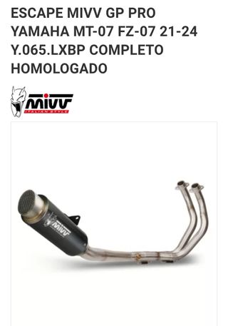 Escape MIVV GP PRO Yamaha MT-07 FZ-07