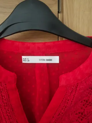 Blusa Sfera Roja Talla S