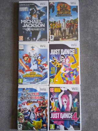 Consola Wii + 6 Juegos + 1 mando
