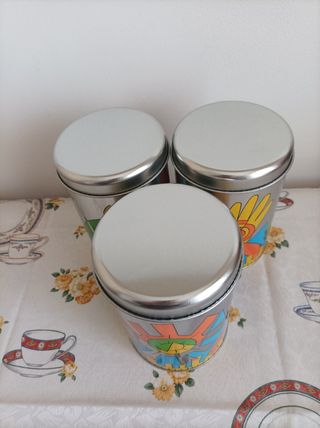 Set 3 barattoli con coperchio Pop-art