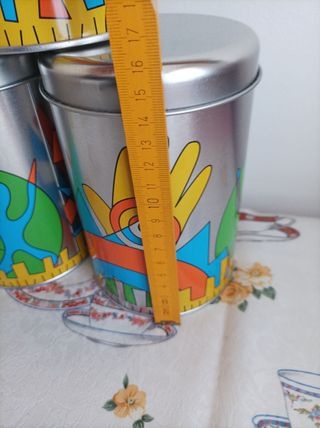 Set 3 barattoli con coperchio Pop-art